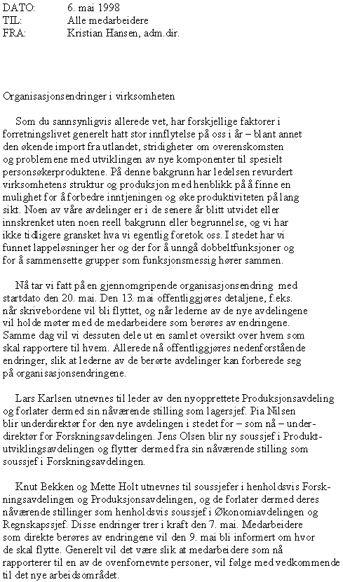 Ikke-Imappet tekst